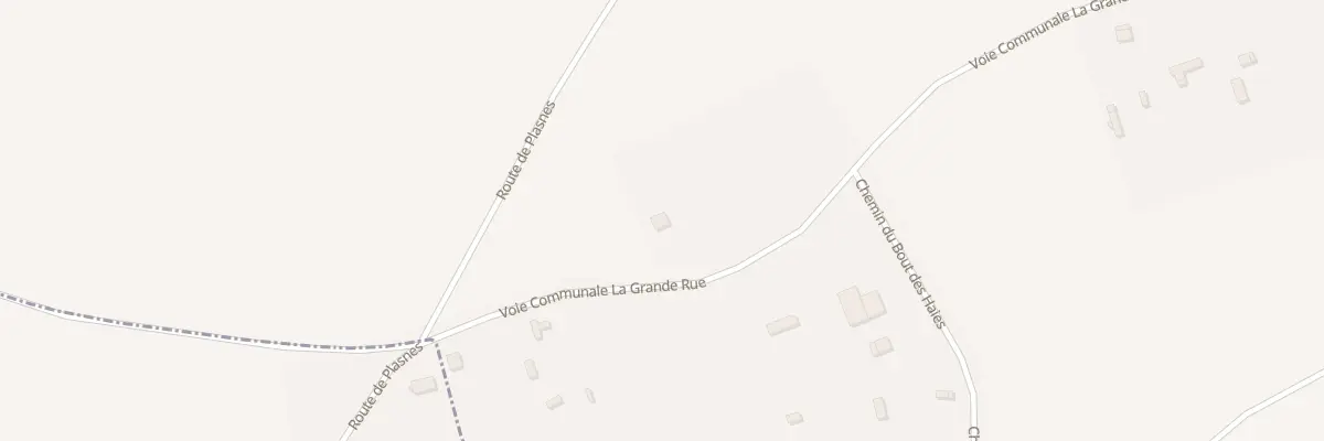 Plan du 40 Vc La Grande Rue à Boisney