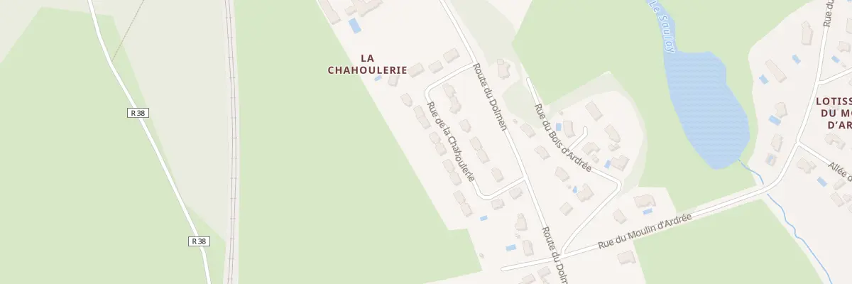 Plan du 16 Rue de la Chahoulerie à Saint-Antoine-du-Rocher