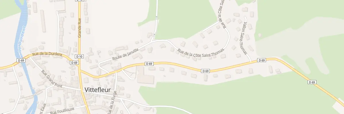 Plan du 2 Rue de la Côte Saint-thomas à Vittefleur