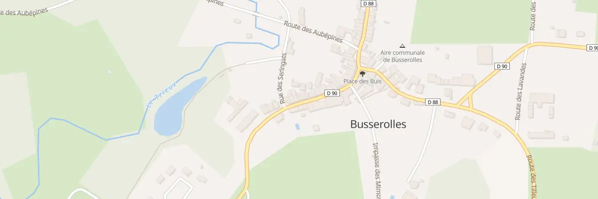 Plan du 102 Rte des Platanes à Busserolles