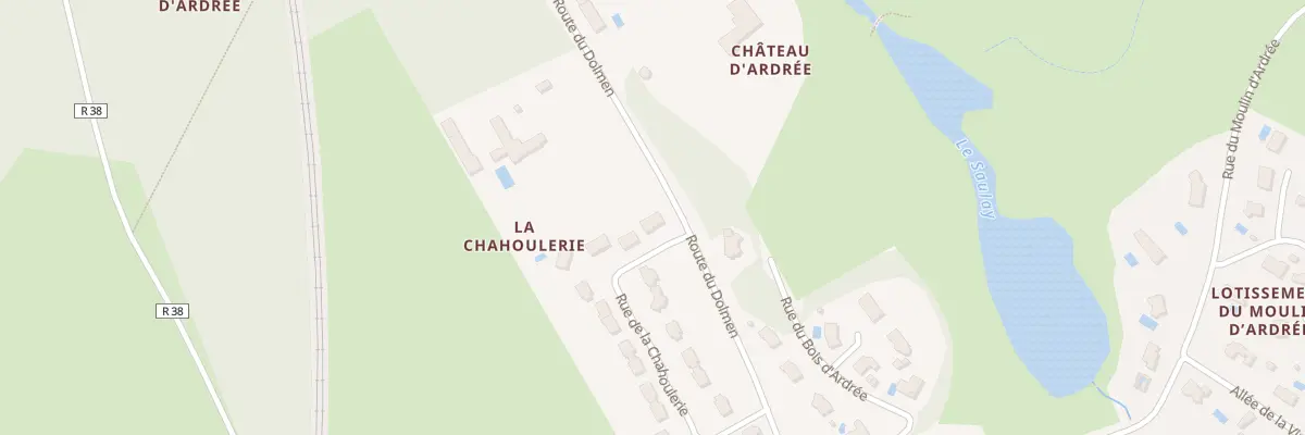Plan du 2 Rue de la Chahoulerie à Saint-Antoine-du-Rocher