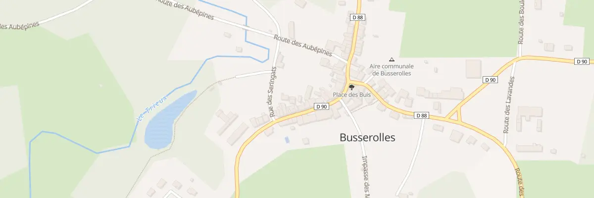Plan du 86 Rte des Platanes à Busserolles