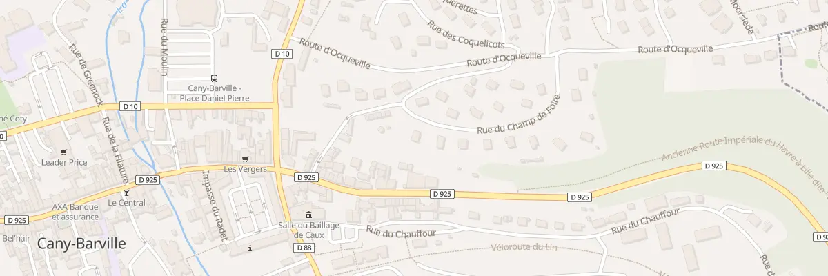 Plan du 16 Rue du Champ de Foire à Cany-Barville