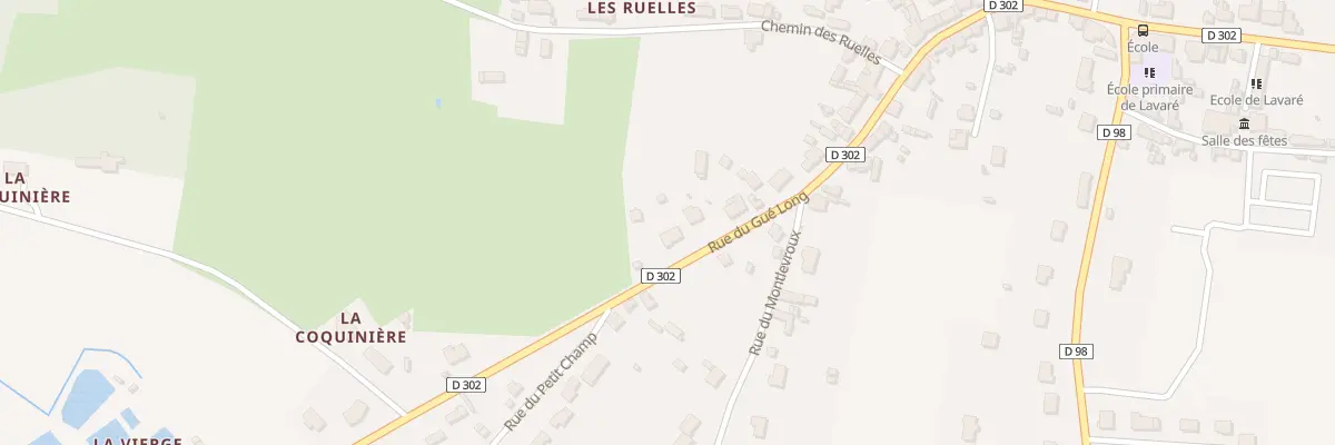 Plan du 54 Rue du Gue Long à Lavaré
