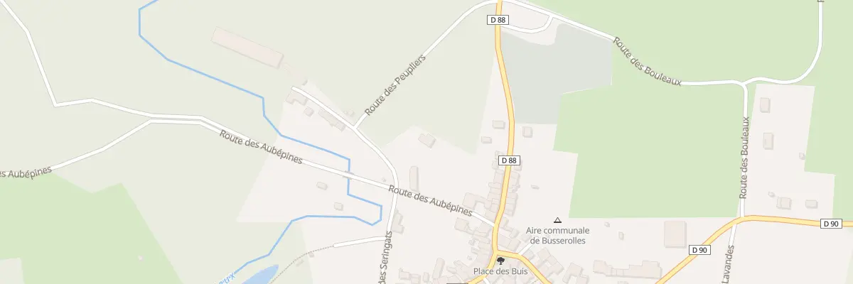 Plan du 116 Rte des Aubépines à Busserolles