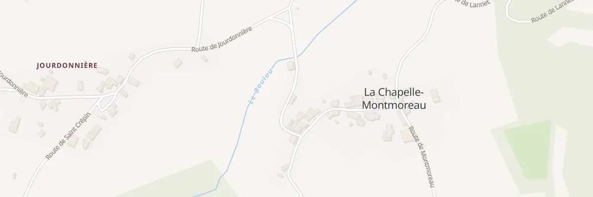 Plan du 25 Le Bourg Ouest à La Chapelle-Montmoreau