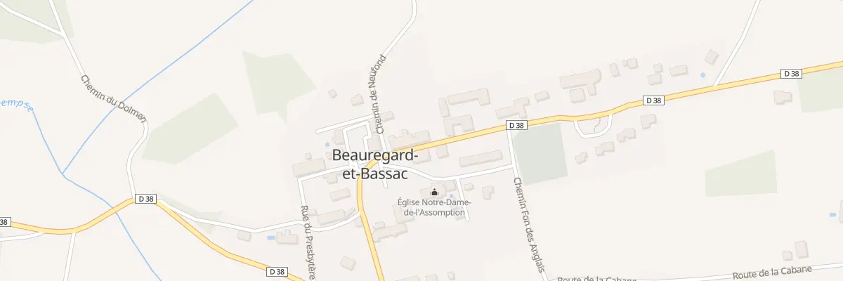 Plan du 3 Le Bourg à Beauregard-et-Bassac