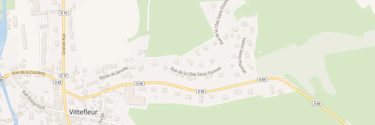 Plan du 3 Rue de la Côte Saint-thomas à Vittefleur