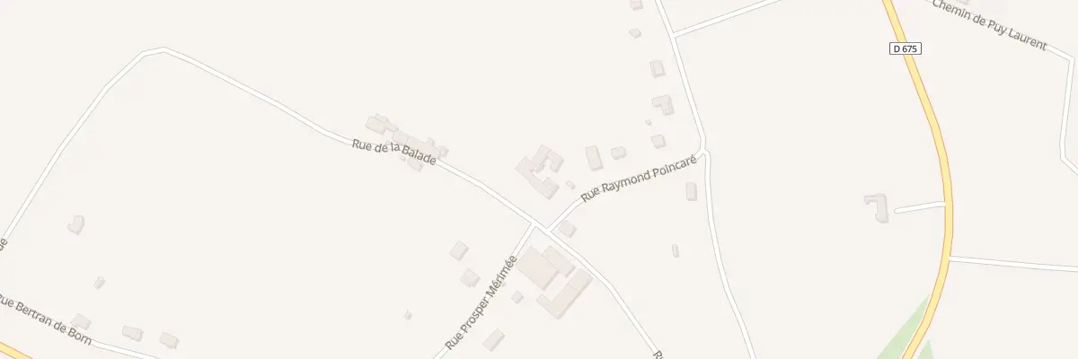 Plan du 1 Rue Raymond Poincaré à Brantôme en Périgord