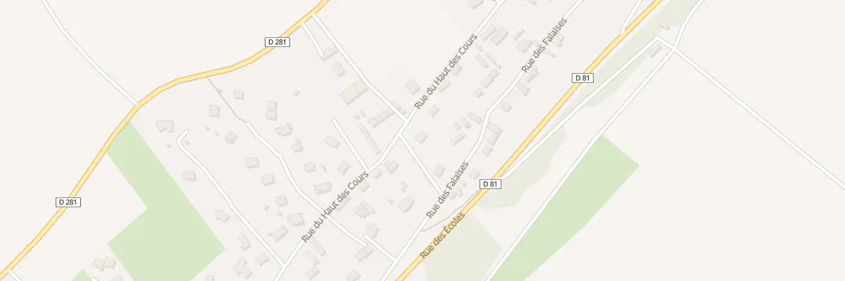 Plan du 16 Rue du Haut des Cours à Norville