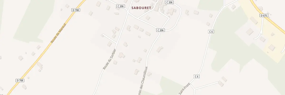 Plan du 226 Rte de Sabouret à Saint-Martial-de-Valette