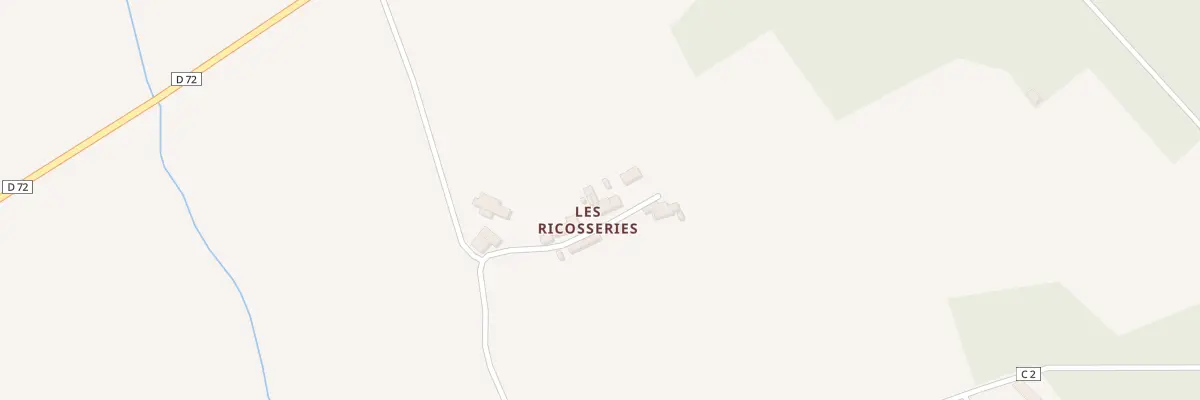 Plan du 5054 Les Ricosseries à Coudrecieux