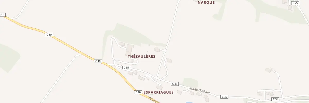 Plan du 7004 Thezauleres à Lectoure
