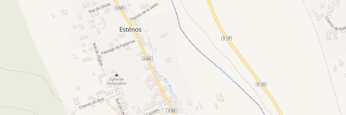 Plan du 44 Rte de Luchon à Esténos