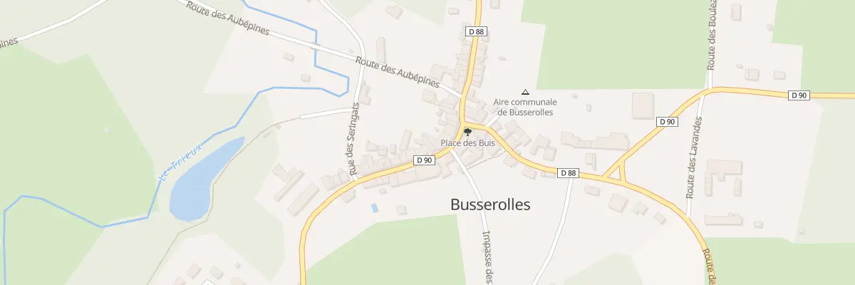 Plan du 32 Rte des Platanes à Busserolles