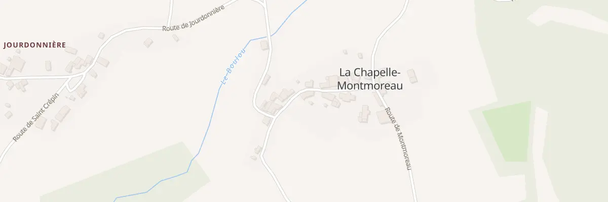 Plan du 5000 Le Bourg Ouest à La Chapelle-Montmoreau