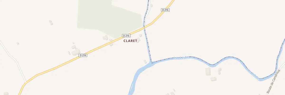 Plan du 687 Claret à Casseneuil