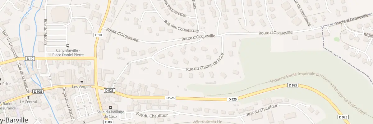 Plan du 11 Rue du Champ de Foire à Cany-Barville