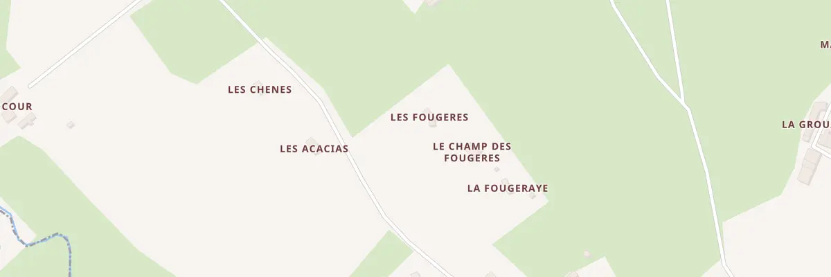 Plan du 5035A Le Champ de Fougere à Souvigné-sur-Même