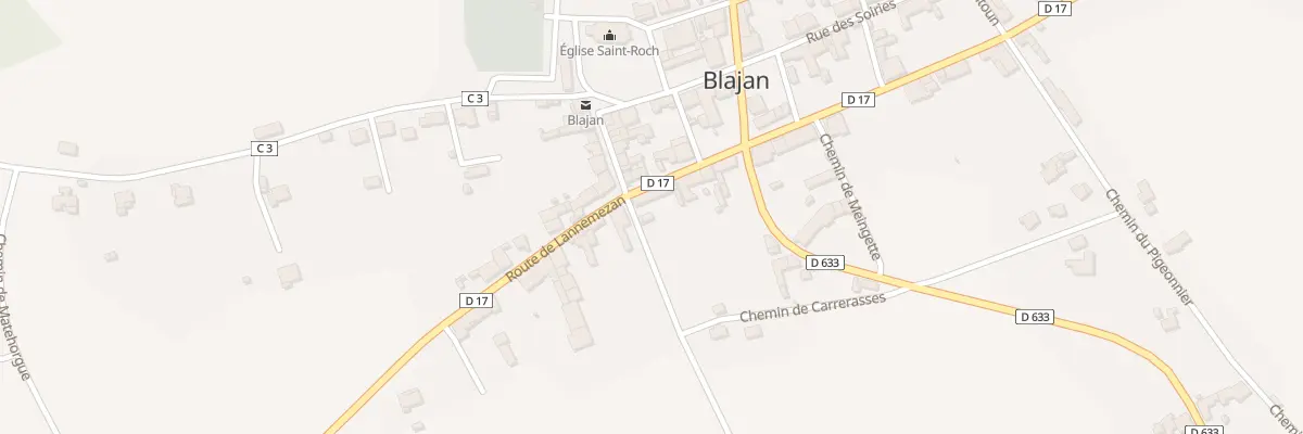 Plan du 5 Rte de Lannemezan à Blajan