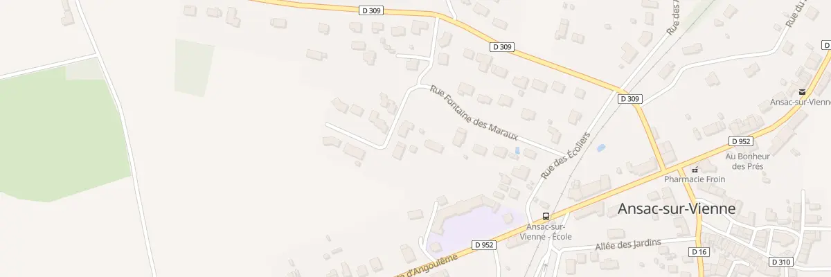 Plan du 9 Rue Fontaine des Maraux à Ansac-sur-Vienne