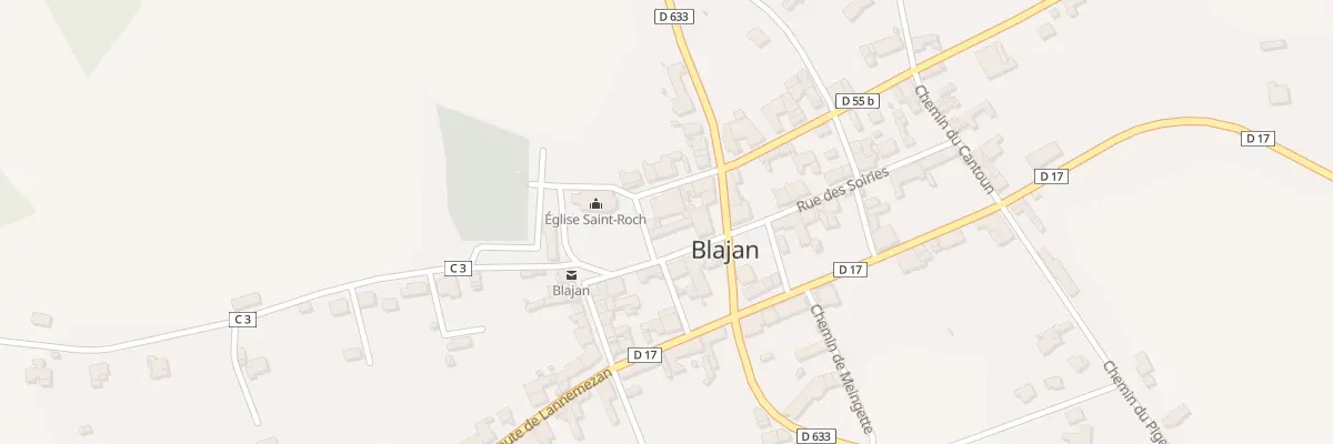 Plan du 2 Place de l’Eglise à Blajan