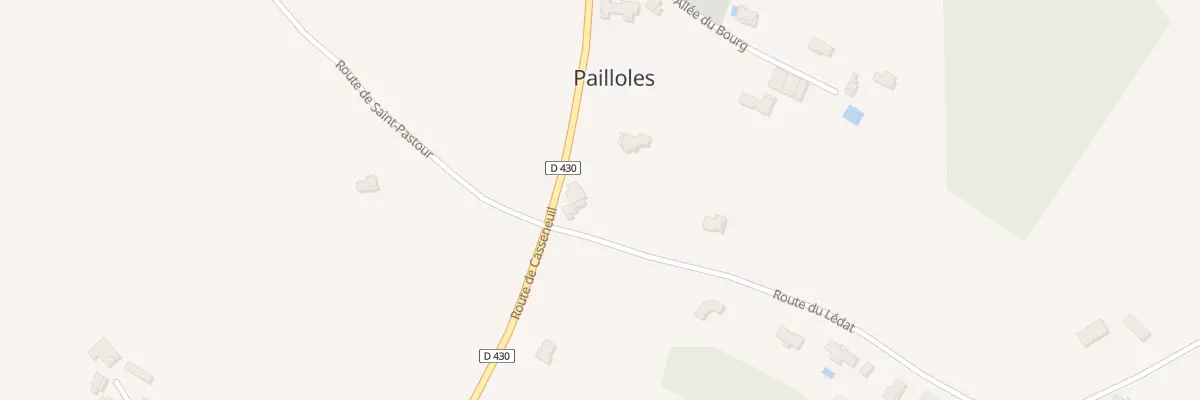 Plan du 17 Rte du Lédat à Pailloles