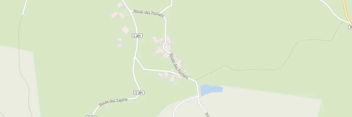 Plan du 233 Rte des Poiriers à Busserolles