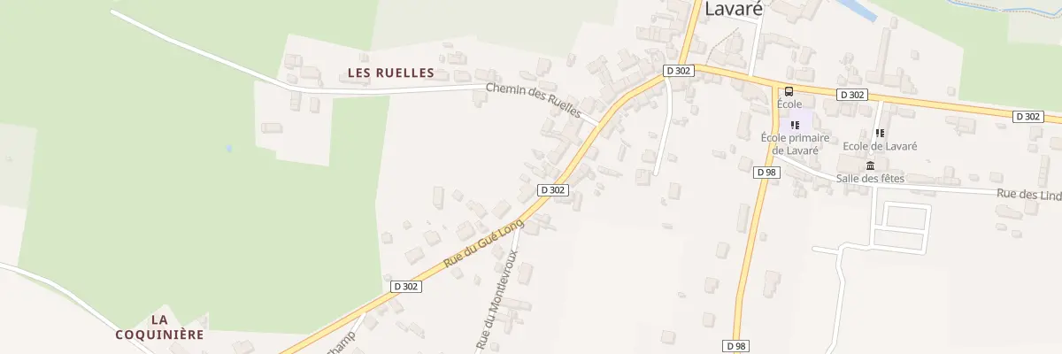 Plan du 42 Rue du Gue Long à Lavaré
