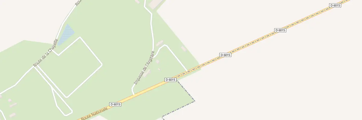 Plan du 1B Route Nationale à Alvimare