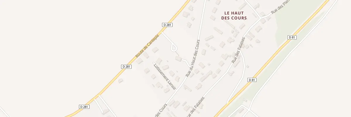 Plan du 17C Rue du Haut des Cours à Norville