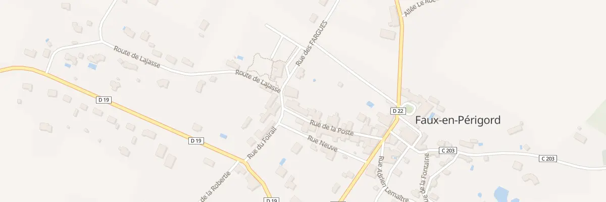 Plan du 5003 Rue de la POSTE à Faux-en-Périgord