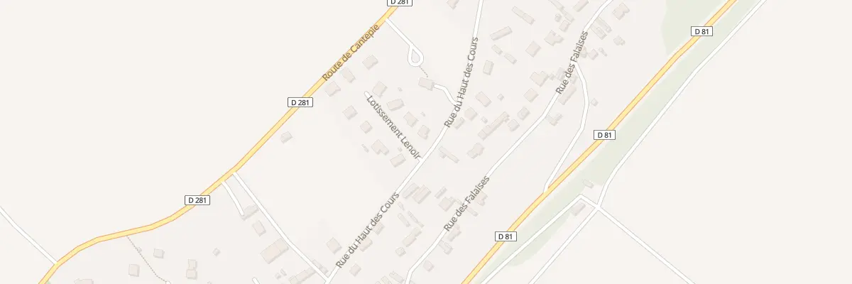 Plan du 17E Rue du Haut des Cours à Norville
