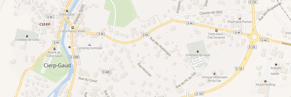 Plan du 30 Av de la Gare à Cierp-Gaud