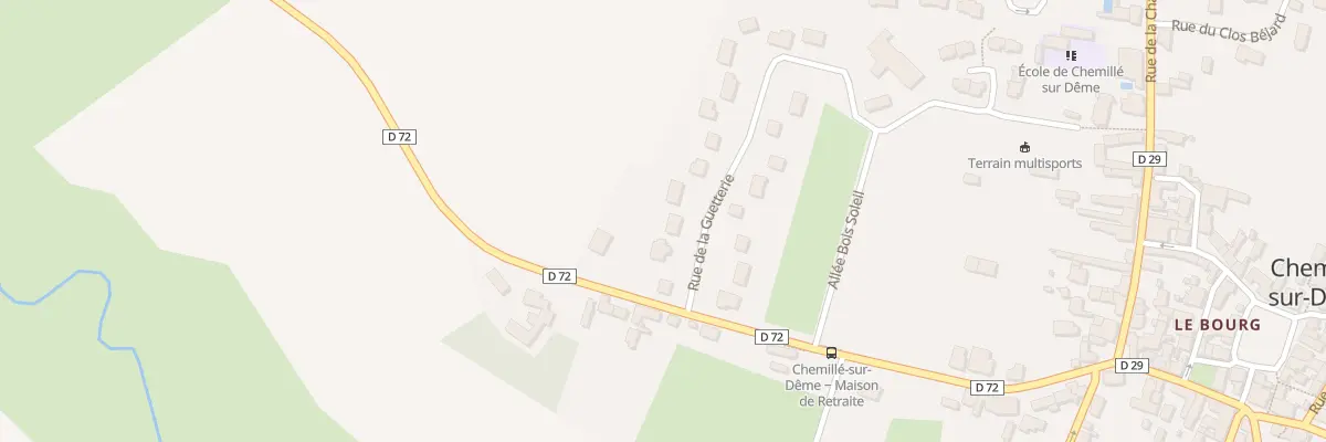 Plan du 3 Rue de la Guetterie à Chemillé-sur-Dême