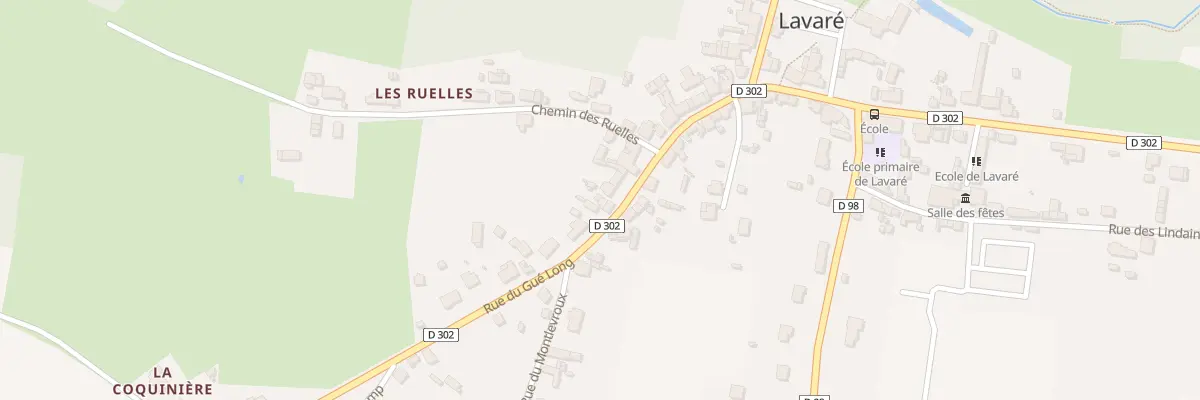Plan du 40 Rue du Gue Long à Lavaré