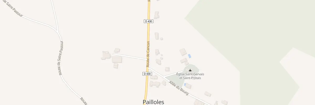 Plan du 5 All du Bourg à Pailloles
