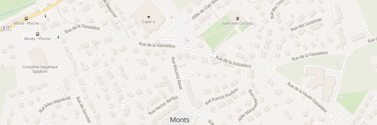 Plan du 22 Rue de la Vasselière à Monts