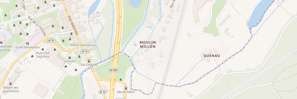 Plan du 10 Rue du Moulin Millon à La Membrolle-sur-Choisille