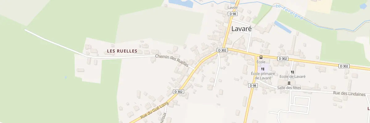 Plan du 5086 Rue du Gue Long à Lavaré