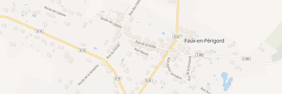 Plan du 5020 Rue de la POSTE à Faux-en-Périgord