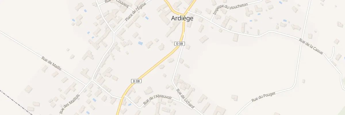Plan du 2 Rue de Lichard à Ardiège