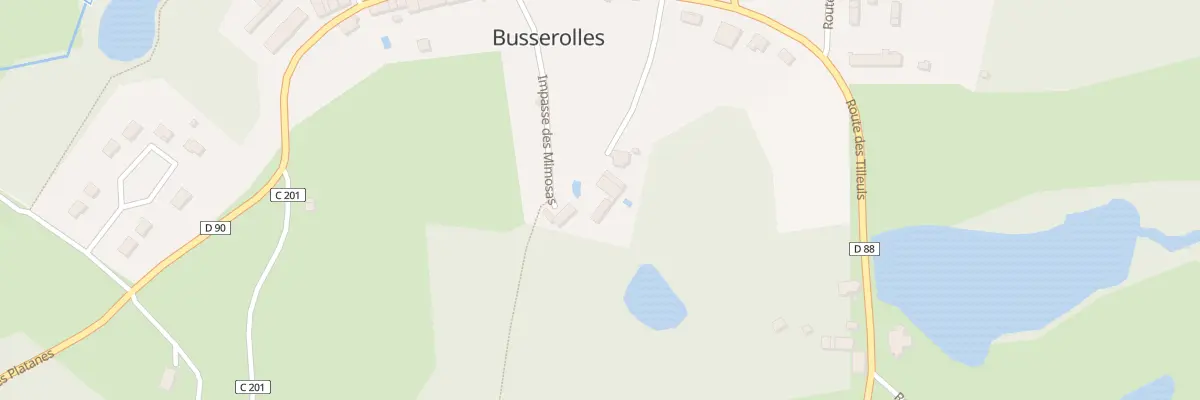 Plan du 189 Imp des Mimosas à Busserolles