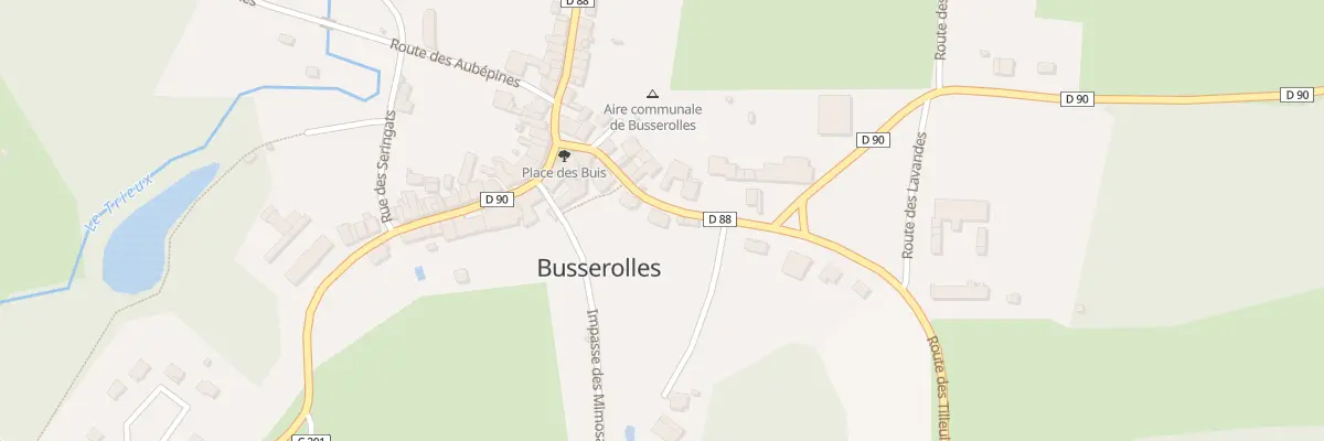 Plan du 74 Rte des Tilleuls à Busserolles