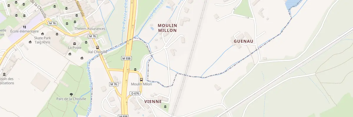 Plan du 1 Rue du Moulin Millon à La Membrolle-sur-Choisille