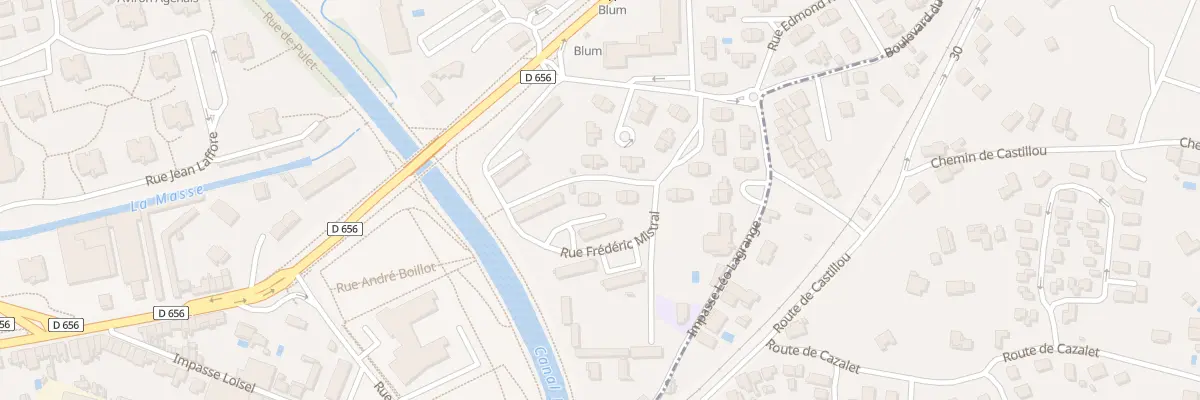 Plan du 4 Rue Eugène le Roy à Agen
