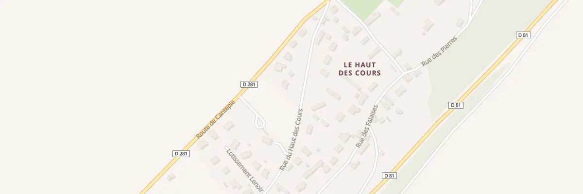 Plan du 19 Le Haut des Cours à Norville