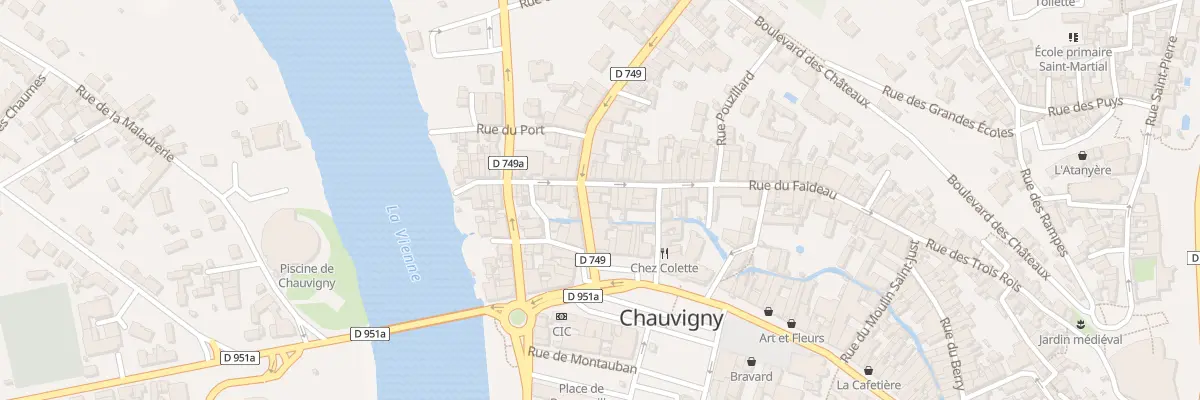 Plan du 6 Rue de Châtellerault à Chauvigny