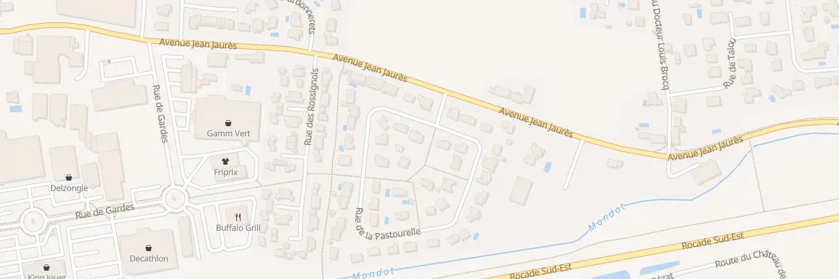 Plan du 1 Rue de la Pastourelle à Boé