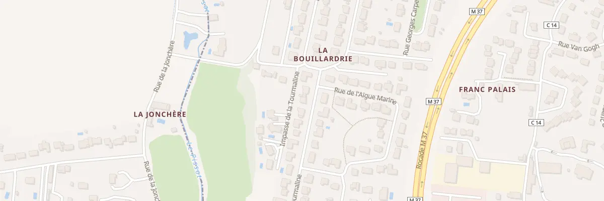 Plan du 38 Rue de la Tourmaline à Joué-lès-Tours